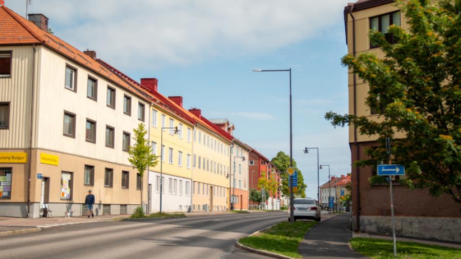 Vy från gatan, Brämaregården