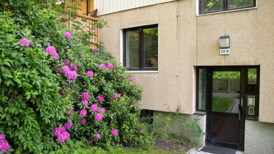 Ingången till Myntgatan 10B