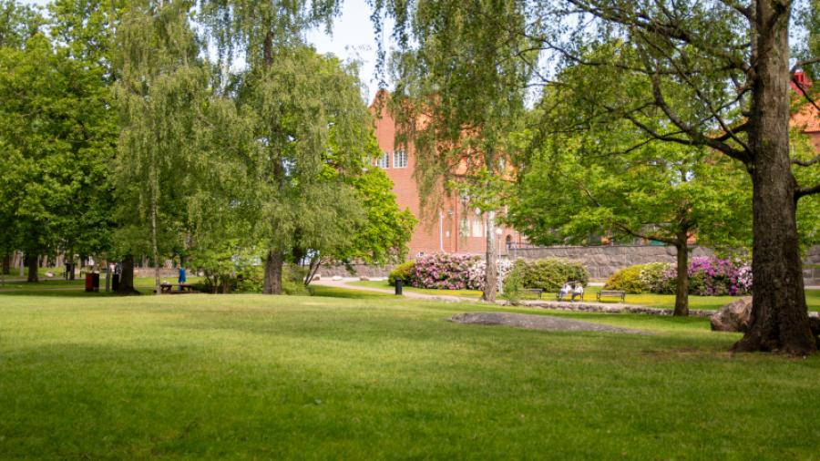 Vackra grönytor i Keilers park